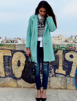 crop top sur chemise