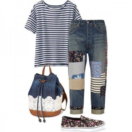patchwork denim