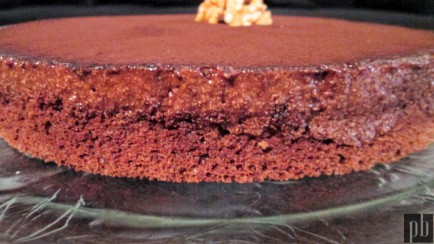 Moussecake Chocolat mousse fourrée aux noix