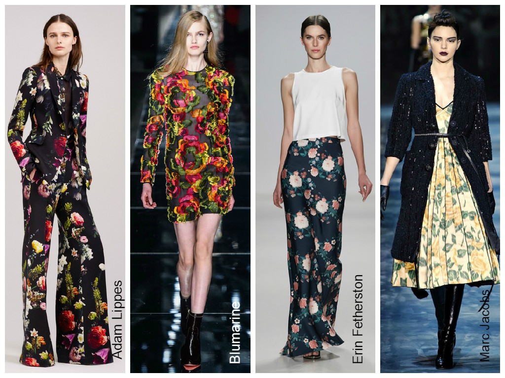 Tendances Imprimés Automne Hiver 2015 Floral