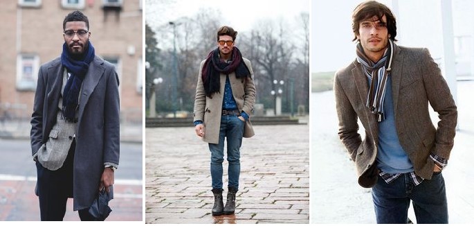 Look casual chic porter l'écharpe (hommes)