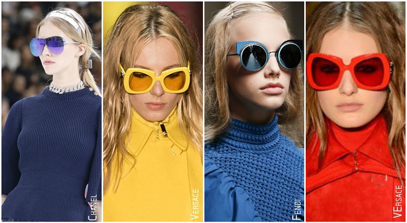 Tendances accessoires automne hiver 2015 lunettes colorées