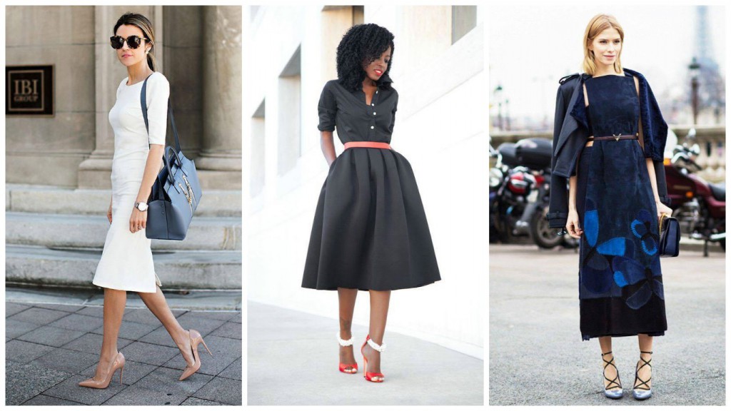 Midi Dress, comment porter ce Must have Printemps Été 2016 working femme fatale