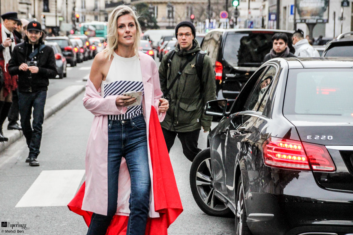 Paris Haute Couture Fashion Week 2016 Street Style, Jean Paul Gaultier Paperbagg