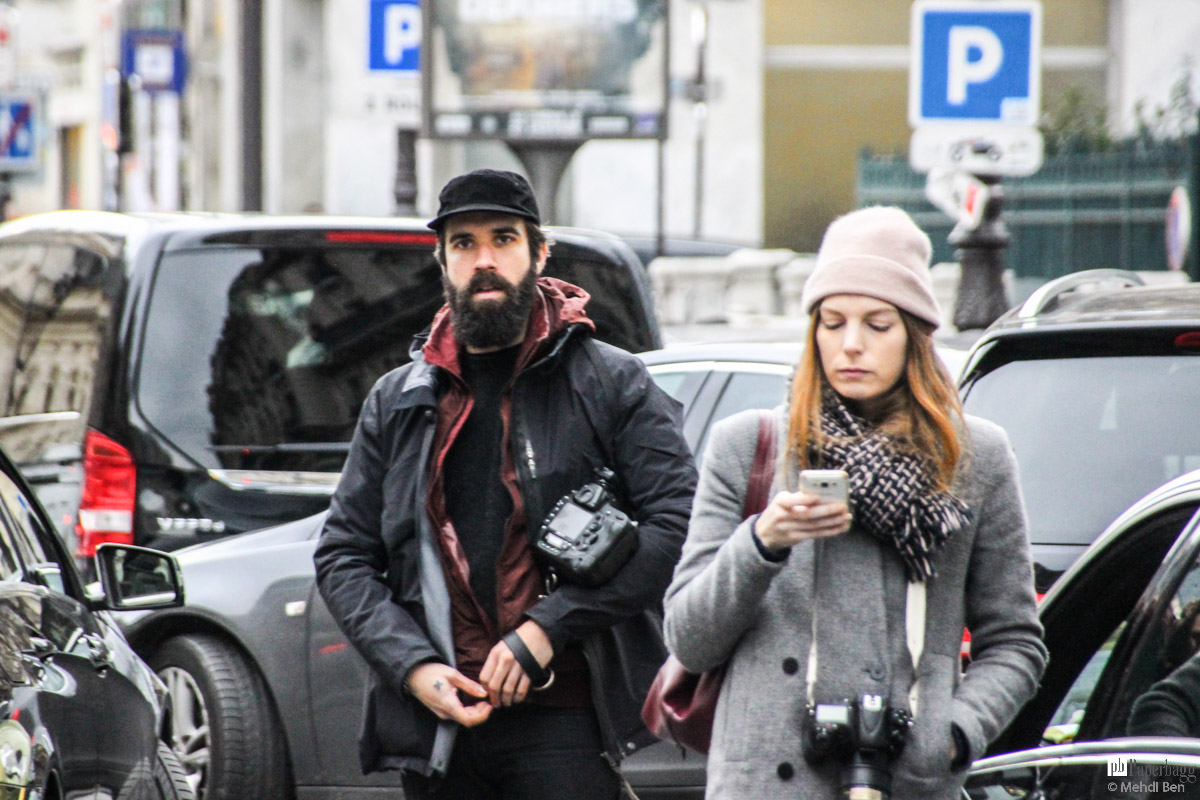 Paris Haute Couture Fashion Week 2016 Street Style, Jean Paul Gaultier Paperbagg