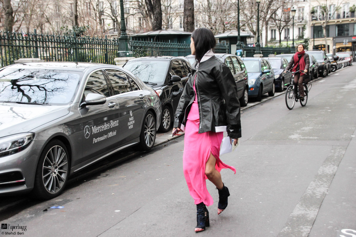 Paris Haute Couture Fashion Week 2016 Street Style, Jean Paul Gaultier Paperbagg