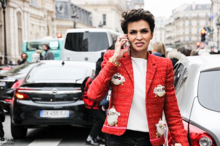 Paris Haute Couture Fashion Week 2016 Street Style, Jean Paul Gaultier Paperbagg