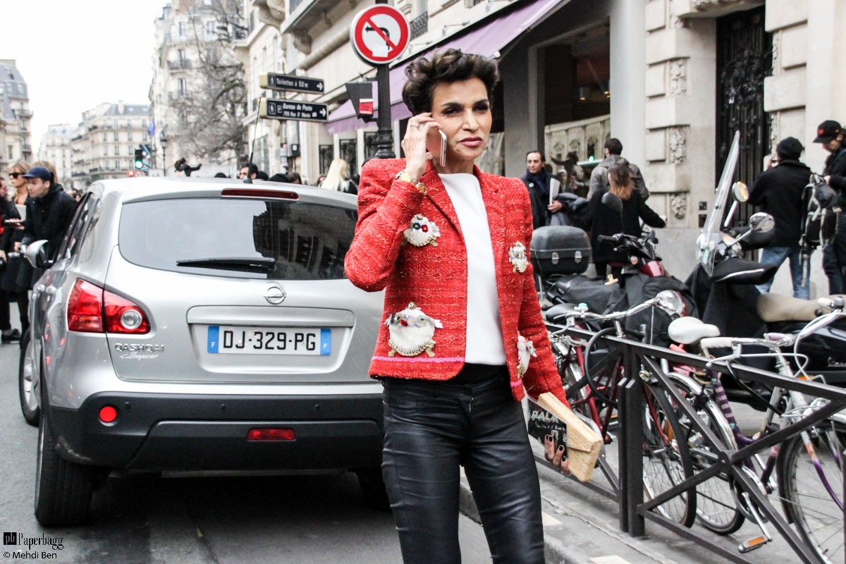 Paris Haute Couture Fashion Week 2016 Street Style, Jean Paul Gaultier Paperbagg