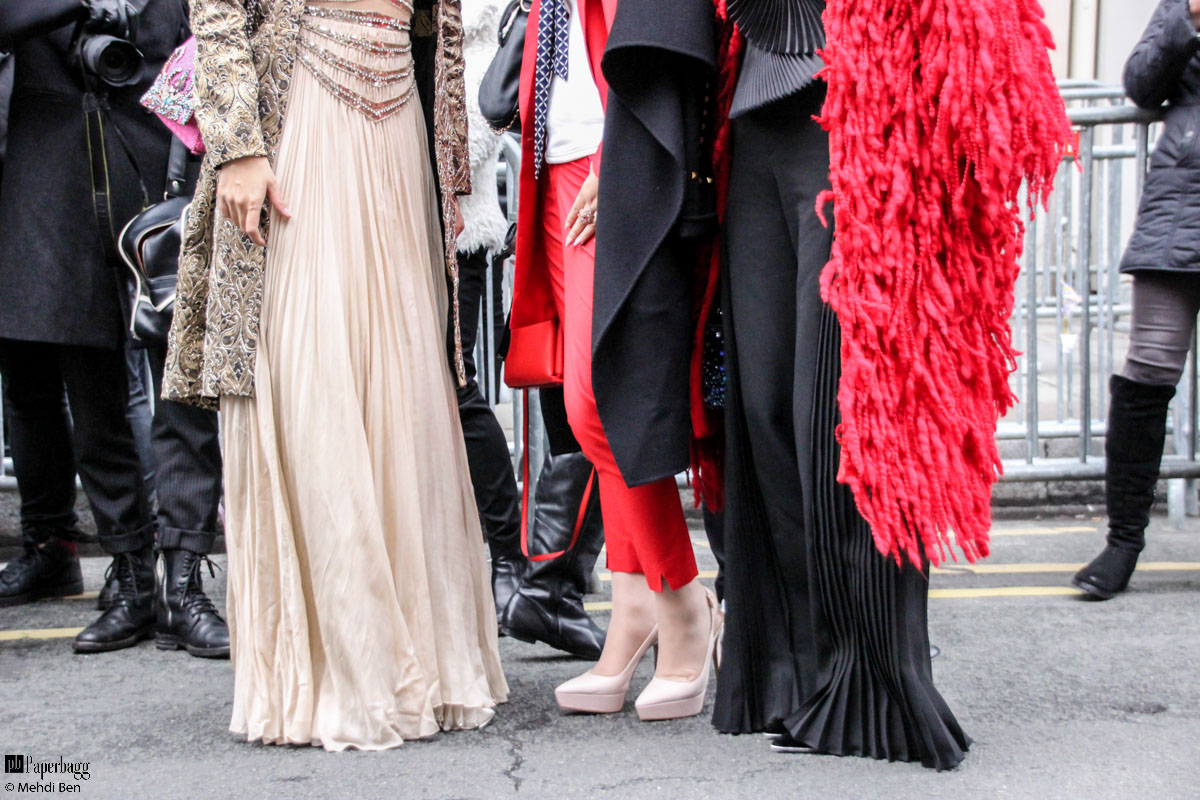Paris Haute Couture Fashion Week 2016 Street Style, Jean Paul Gaultier Paperbagg
