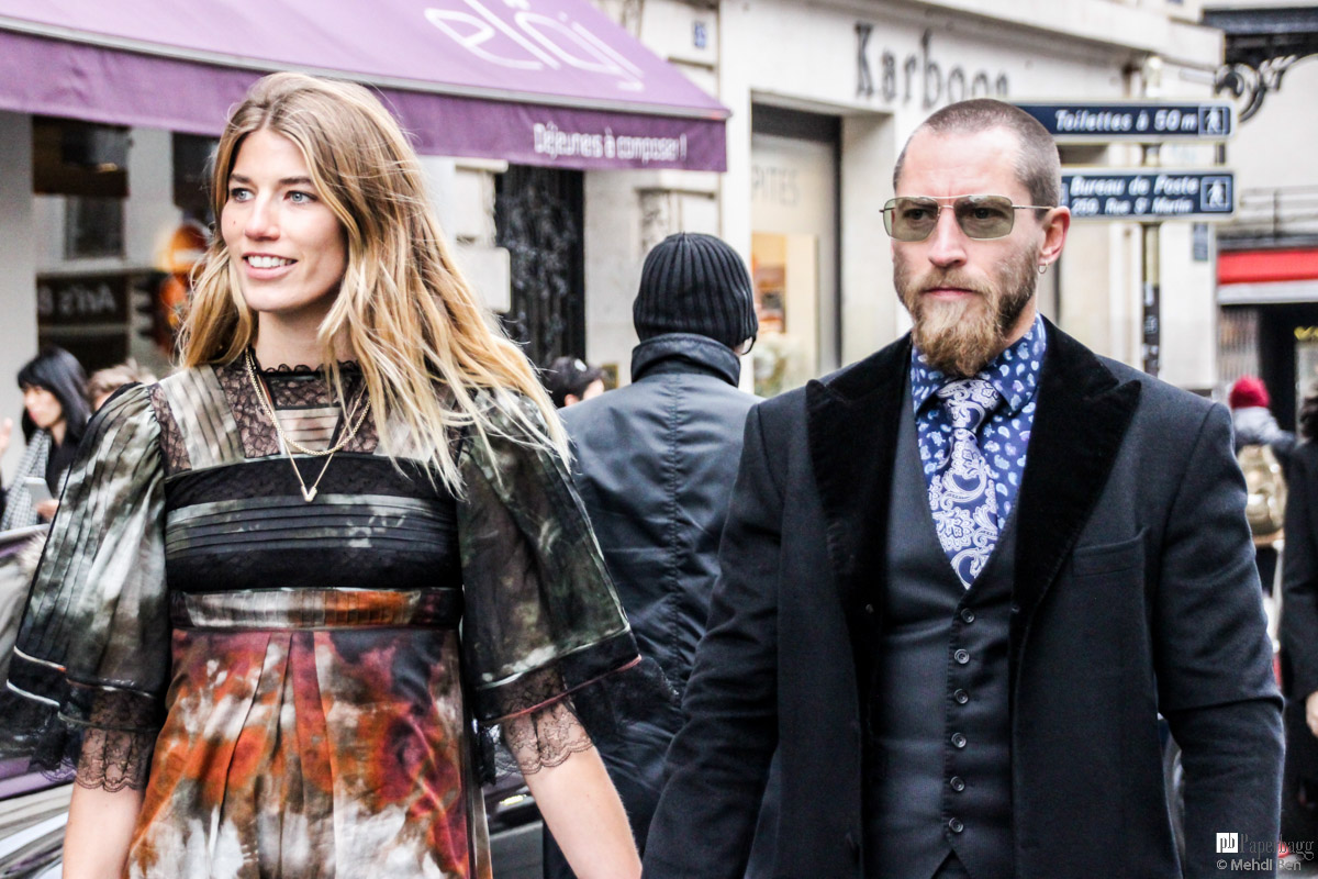 Paris Haute Couture Fashion Week 2016 Street Style, Jean Paul Gaultier Paperbagg