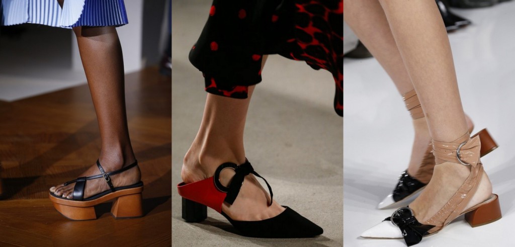 Tendances Chaussures Printemps Été 2016 block heels