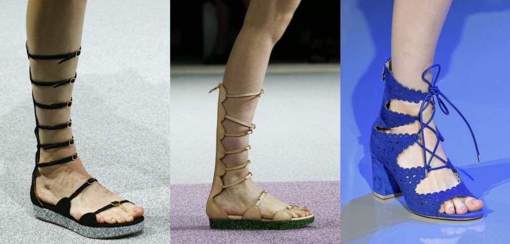 Tendances Chaussures Printemps Été 2016 spartiates