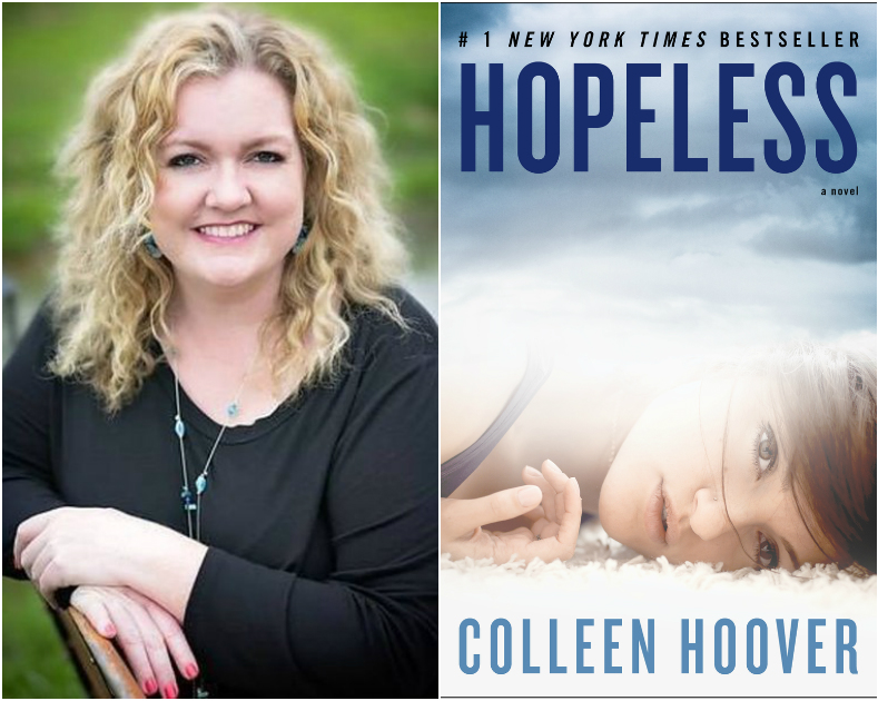 1 mois 3 livres  l'auteur Colleen Hoover à l'honneur hopeless cover