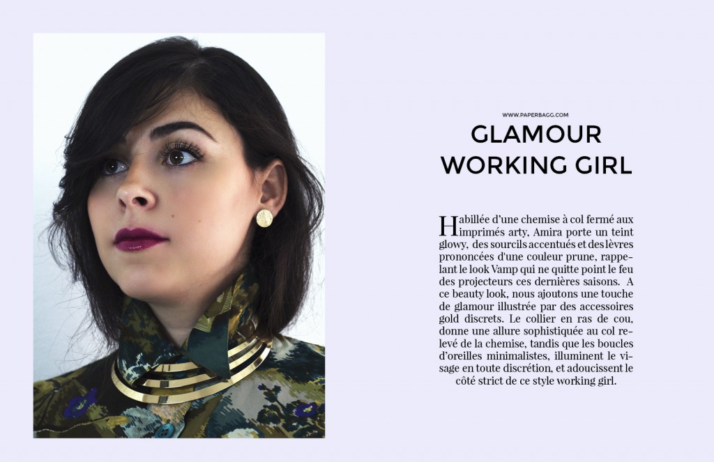 EDITORIAL Into Amira's Quiet world galmour working girl