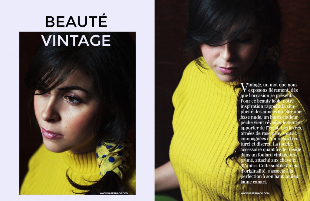 EDITORIAL Into Amira's Quiet world beauté vintage