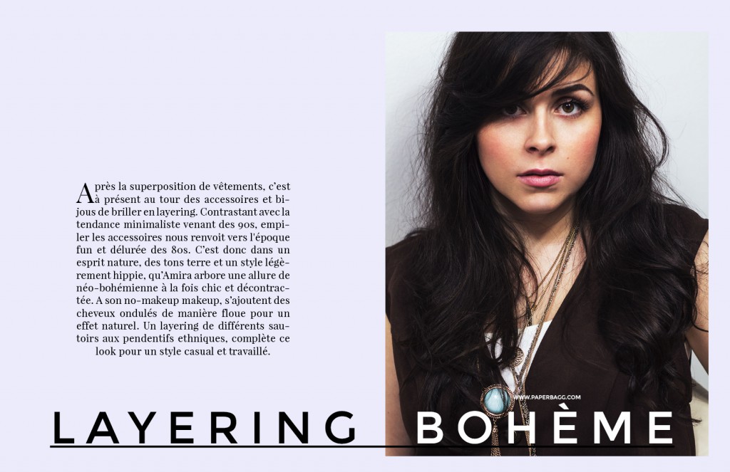 EDITORIAL Into Amira's Quiet world layering bohème