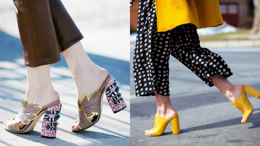 shoe trends SS17 healed mules