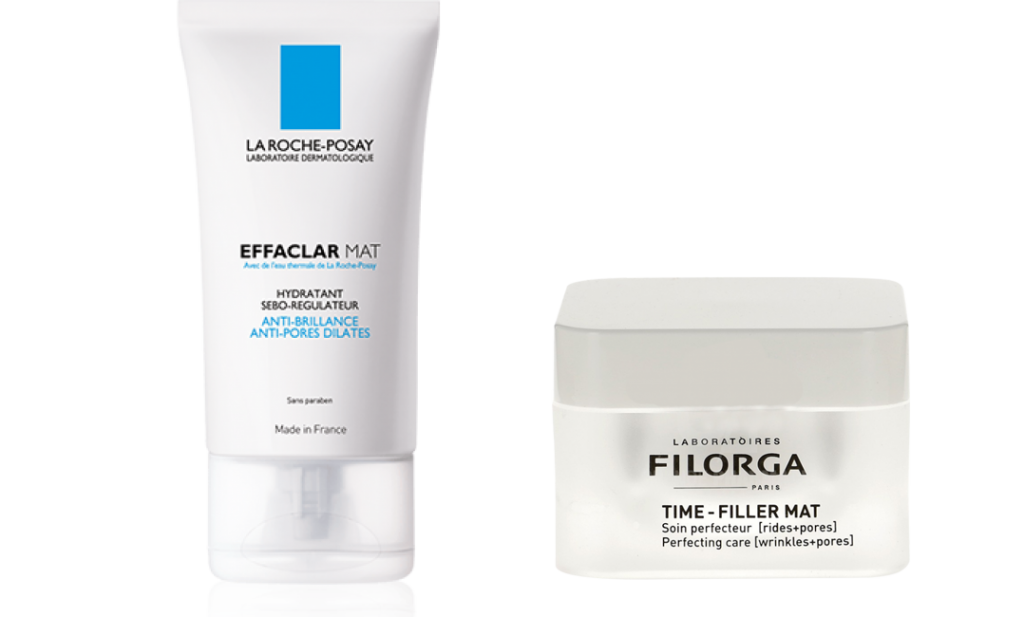 La crème de la crème pour ma peau La Roche Posay Effaclar MAT hydratant matifiant sébo-régulateur Filorga Time-Filler Mat